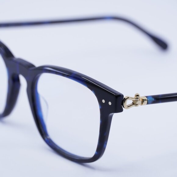 Fred FG50006I 092 Eyeglasses Blue Havana 50mm Square Frame - Picture 2 of 9